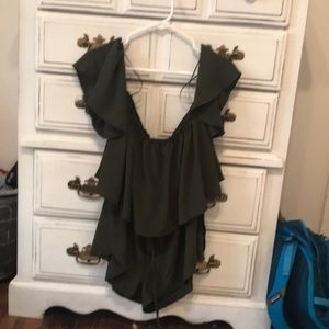 Off the shoulder romper